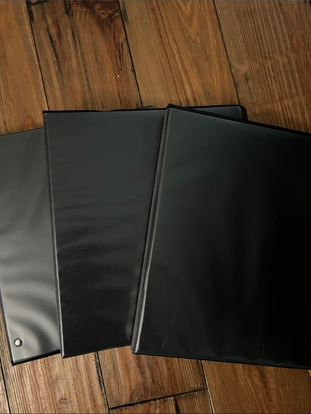 5/$10 item 1in Black Vinyl 3-Ring Binders - Set of Three